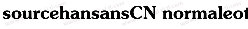 sourcehansansCN normaleot字体转换
